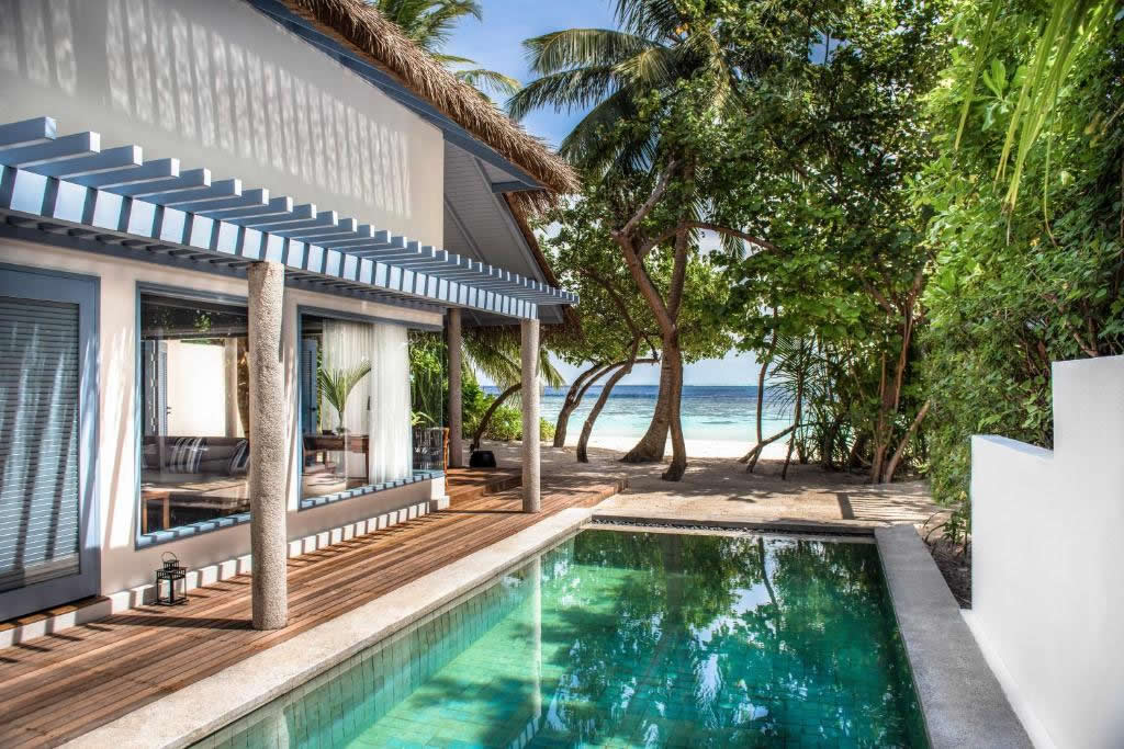 Raffles Maldives Meradhoo  beach pool villa