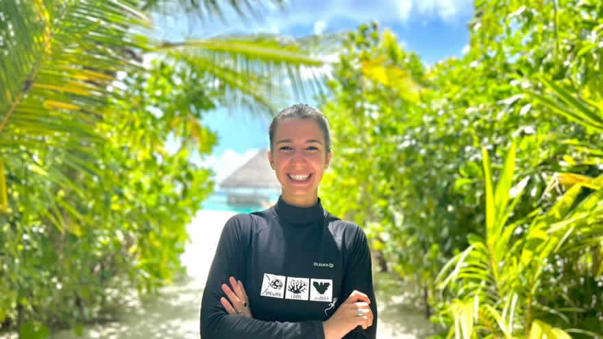 Elena Milanes in Maldives