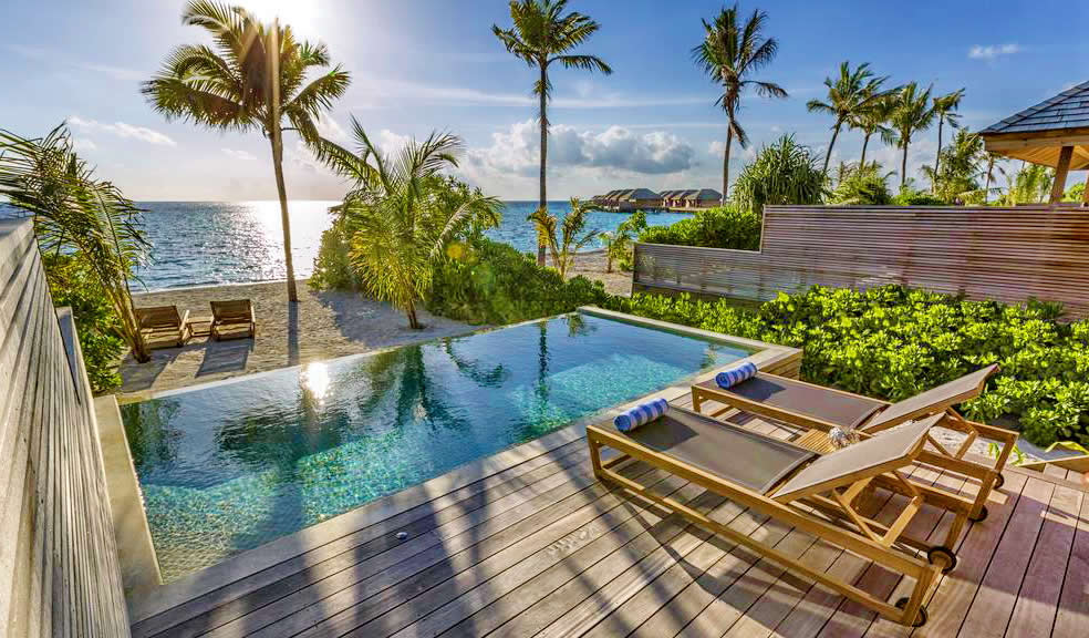 10 Лучшие Романтические Пляжные Виллы с Бассейном на Мальдивах