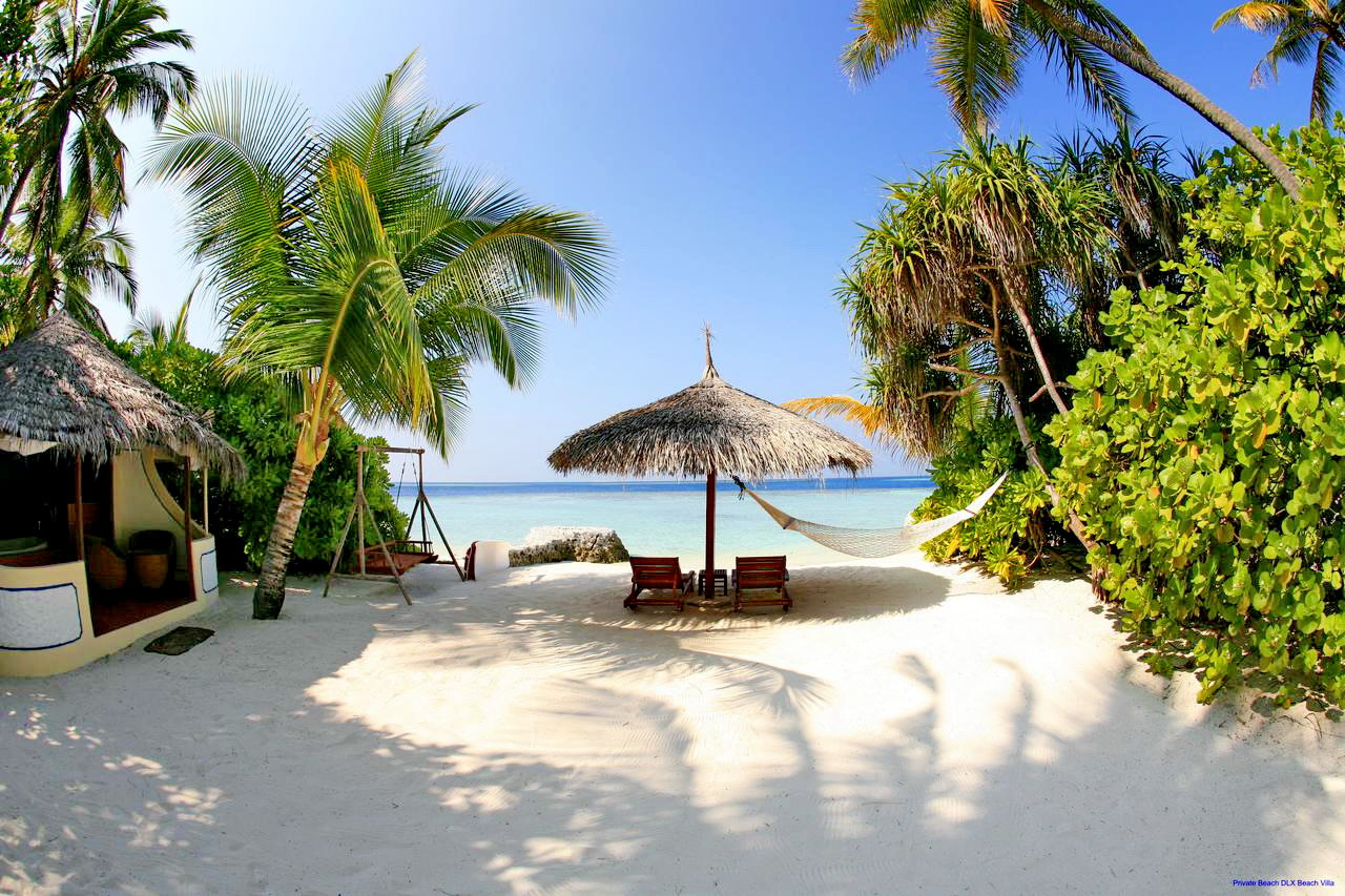 Nika Island Resort & Spa, Maldives, the beach side