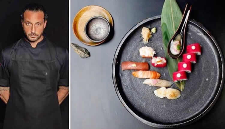 sushi chef, award-winning Chef Pepi Anevski in maldives