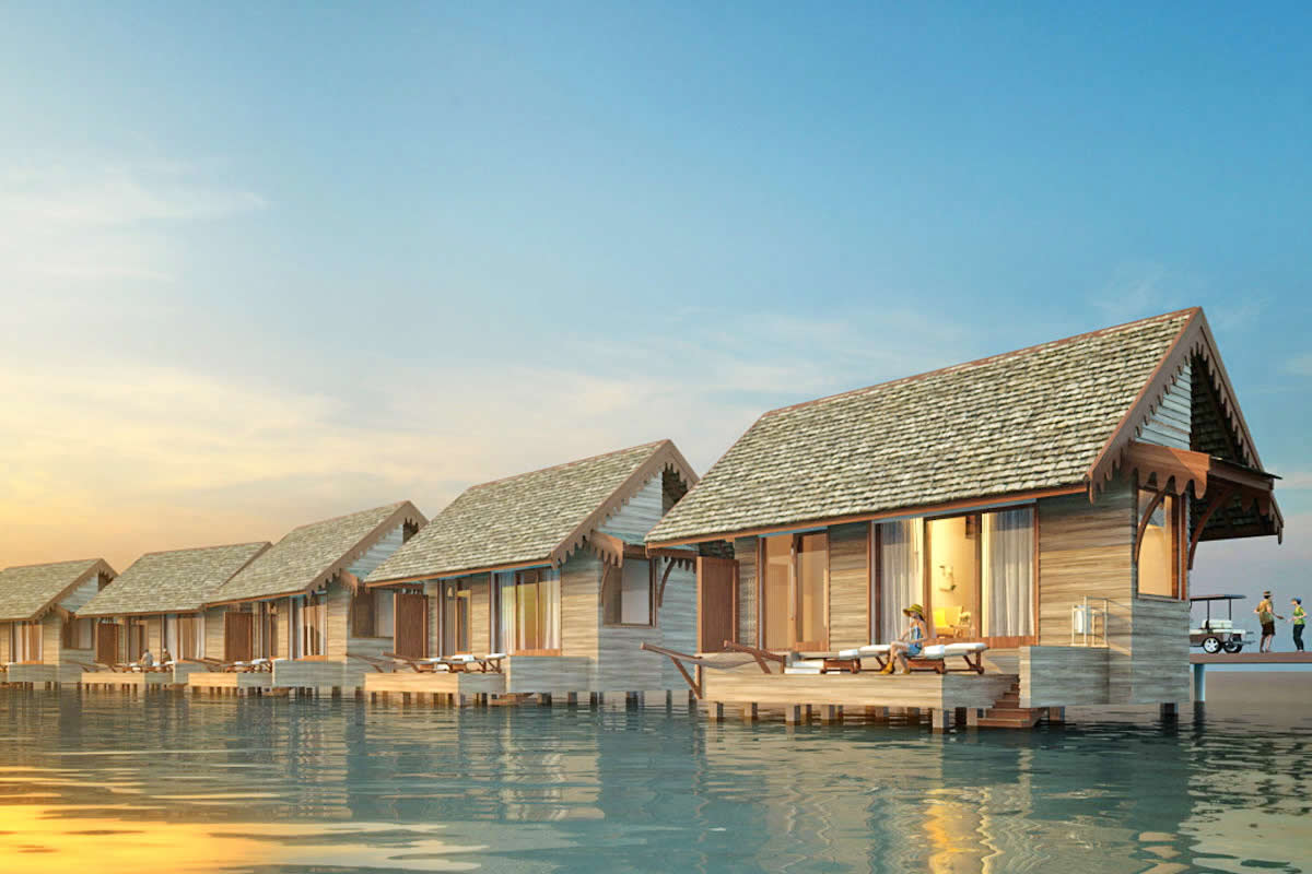 water villas in SAii Lagoon Maldives, Curio Collection by Hilton