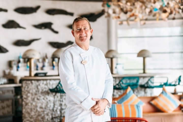 Warren Moore as Executive Chef in Baa Atoll