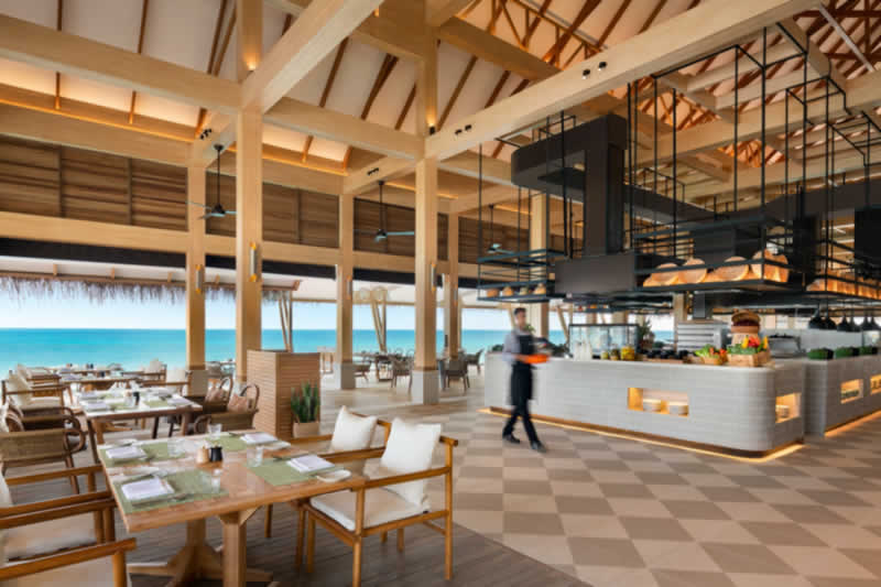 Hilton Maldives Amingiri: Habitat restaurant