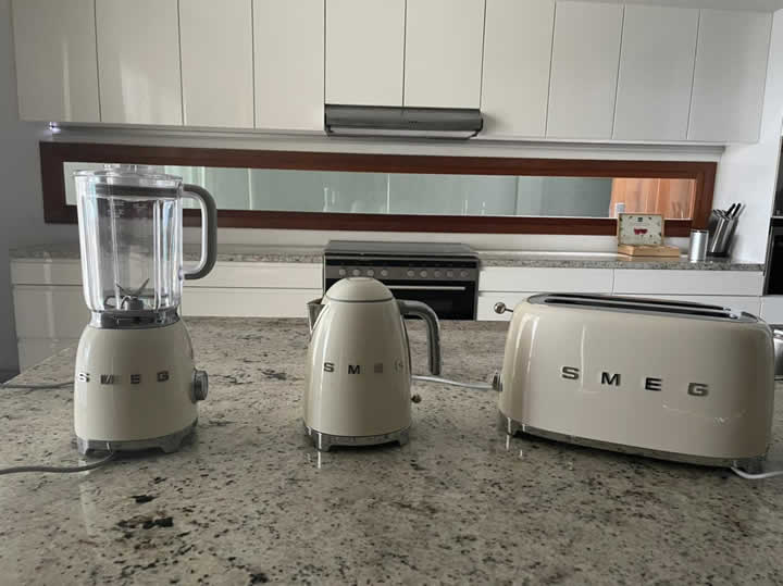 the range SMEG kitchen appliances for beach residences