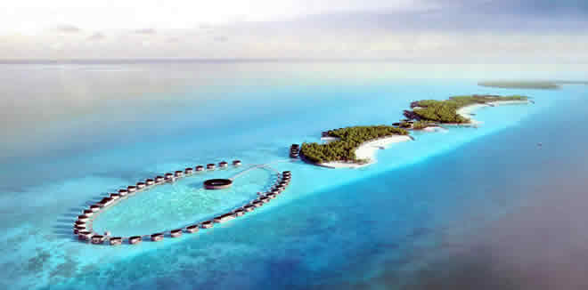The Ritz-Carlton Maldives aerial