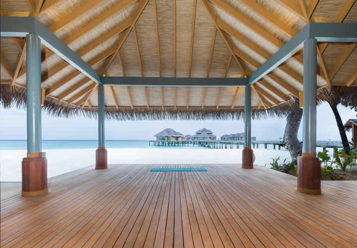 yoga pavilion in maldives