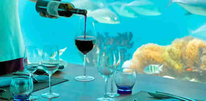 underwater dining in maldives