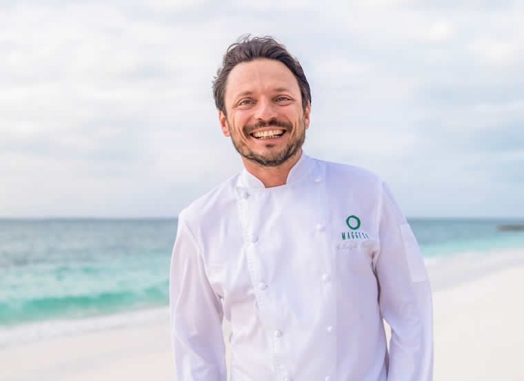 Chef Fabrizio Marin in maldives 2024