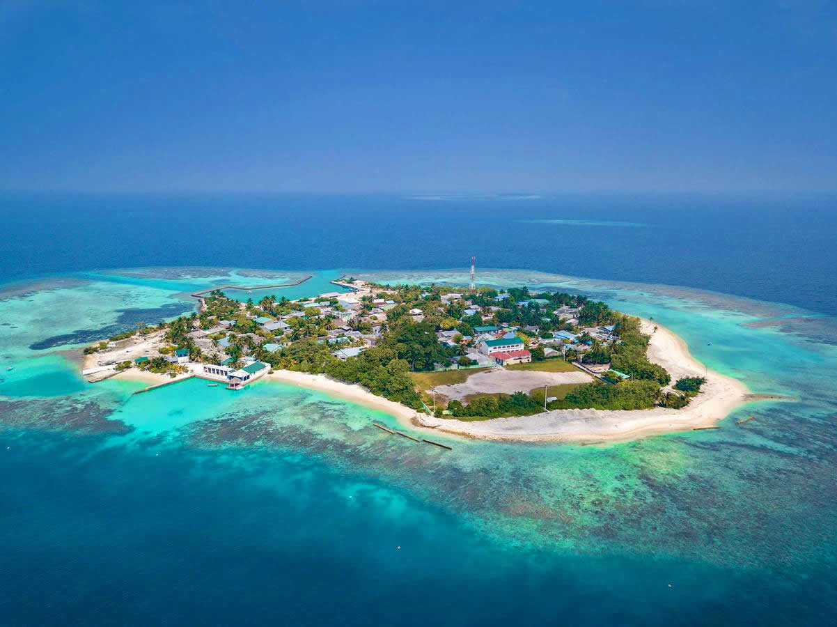 Bodufolhudhoo - North Ari Atoll aerial