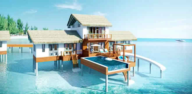Cora Cora Maldives: water villa with slide