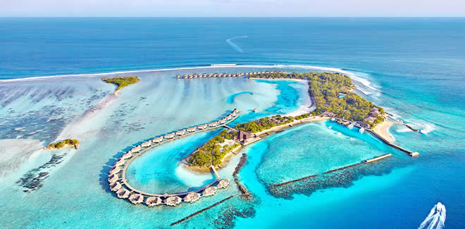 Cinnamon Dhonveli Maldives aerial