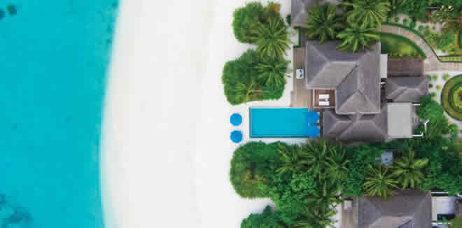 Dusit Thani Maldives beach pool villa