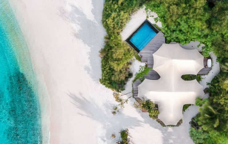 Beach Tented Villa with pool in Maldives