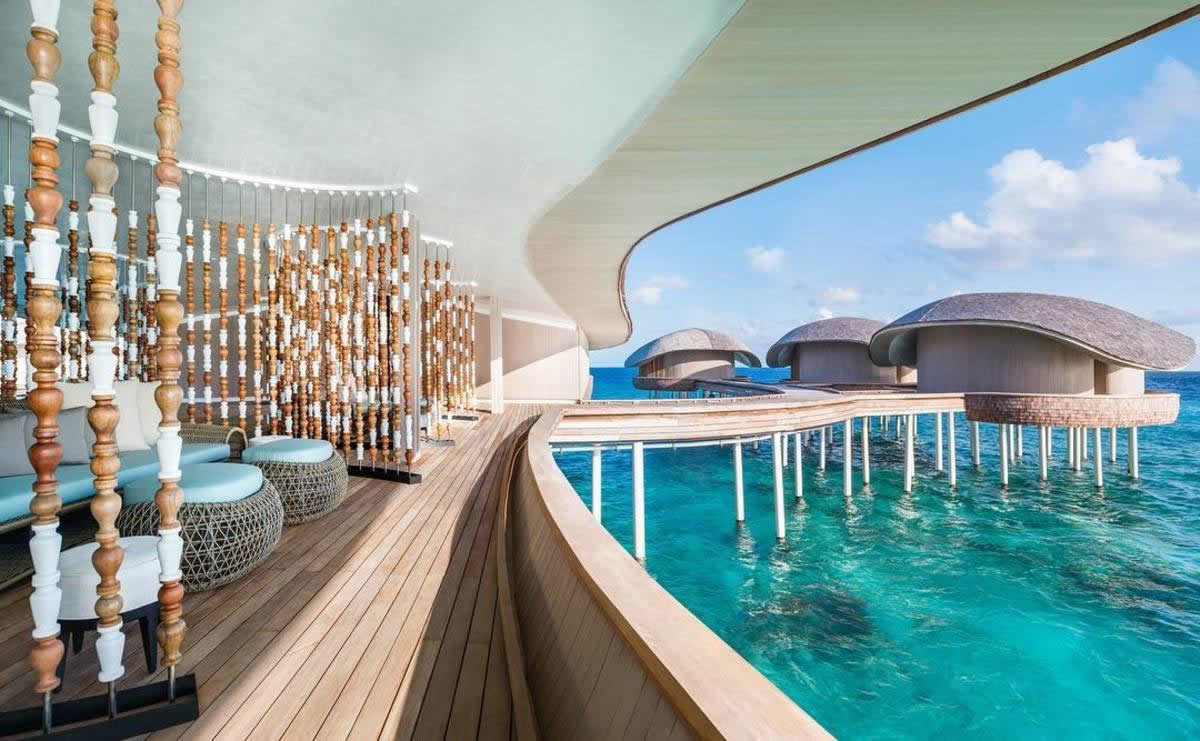 The largest overwater spa in the Maldives