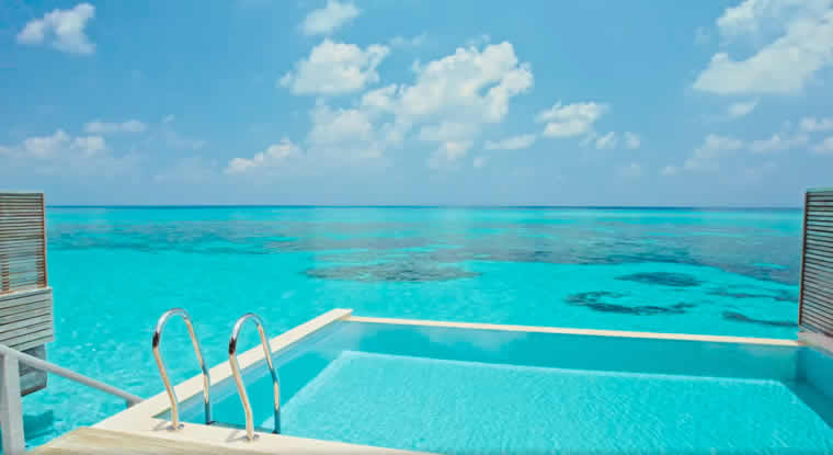 Water Pool Villa in maldives