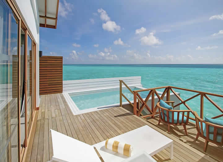 Joy Island Maldives: water villa with private pool