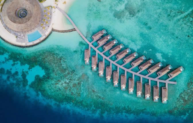 Kagi Maldives Spa Island aerial