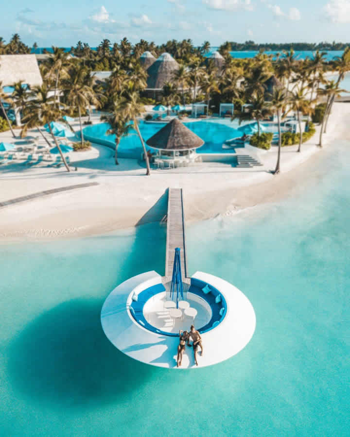 beautiful water villas at Kandima Maldives