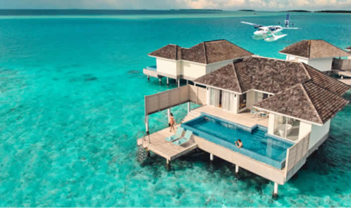 water pool villa  at Kandima Maldives