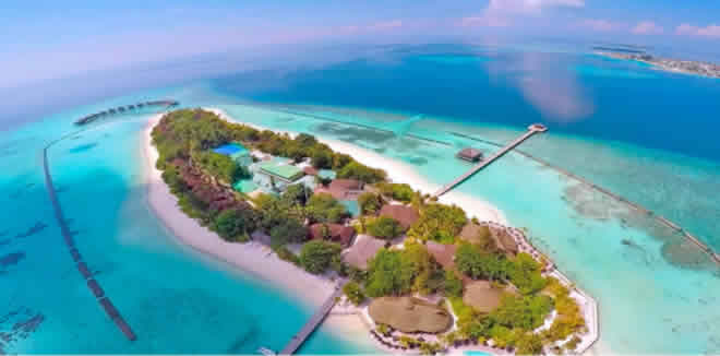 Komandoo Island Resort & Spa aerial