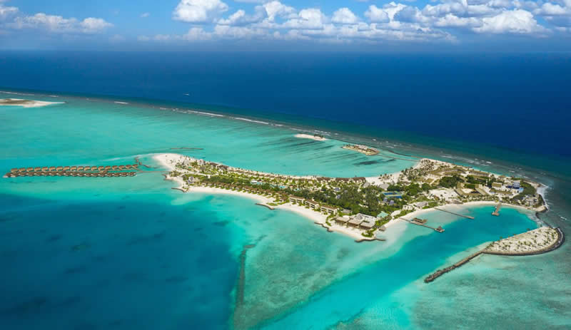 Kuda Villingili Resort maldives aerial