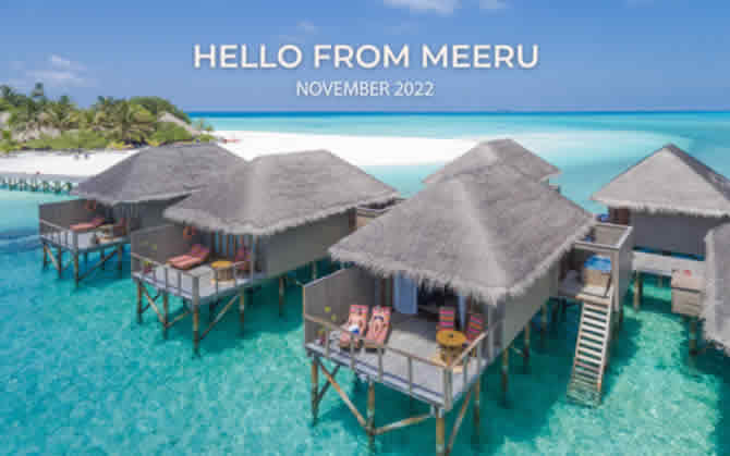Meeru Island: luxury water villa for couples