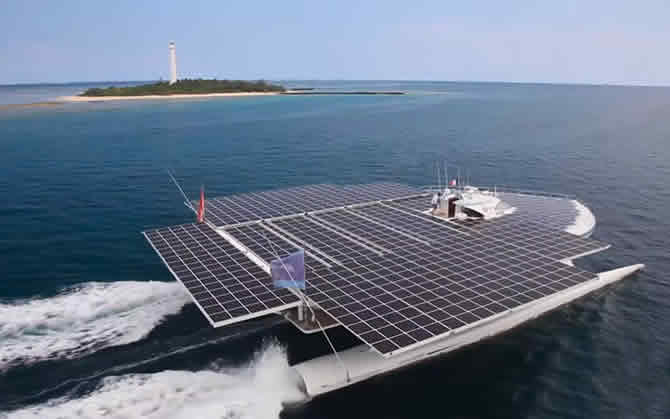 The World’s First Solar-powered Vessel