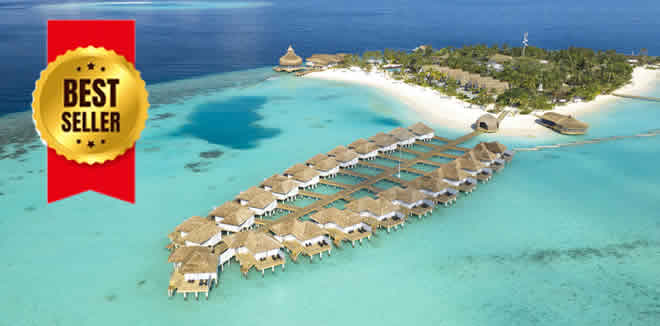  The Outrigger Maldives Maafushivaru resort aerial