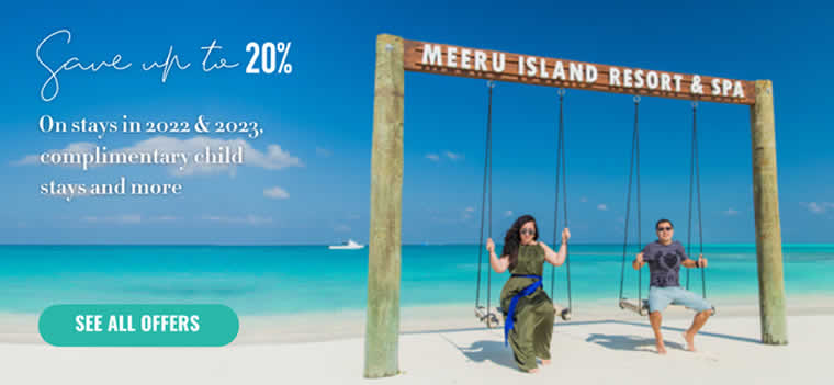 SPECIAL OFFERS from meeru island for august 2022