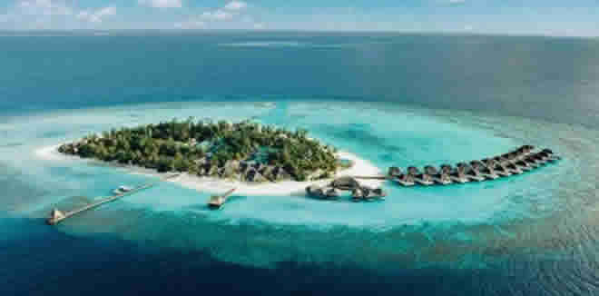 Nova Maldives Resort aerial