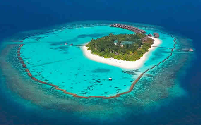 Nova Maldives resort aerial