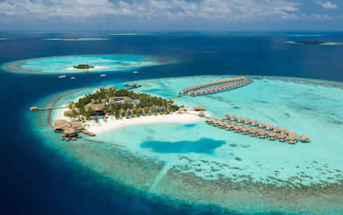 Outrigger Maldives Maafushivaru Resort  aerial