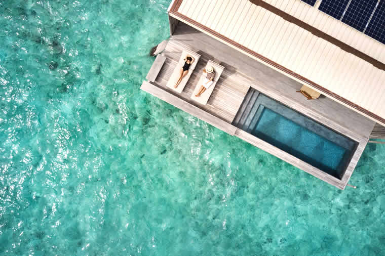 patina maldives: luxury water pool villa