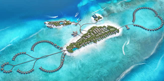 Radisson Blue Resort Maldives aerial
