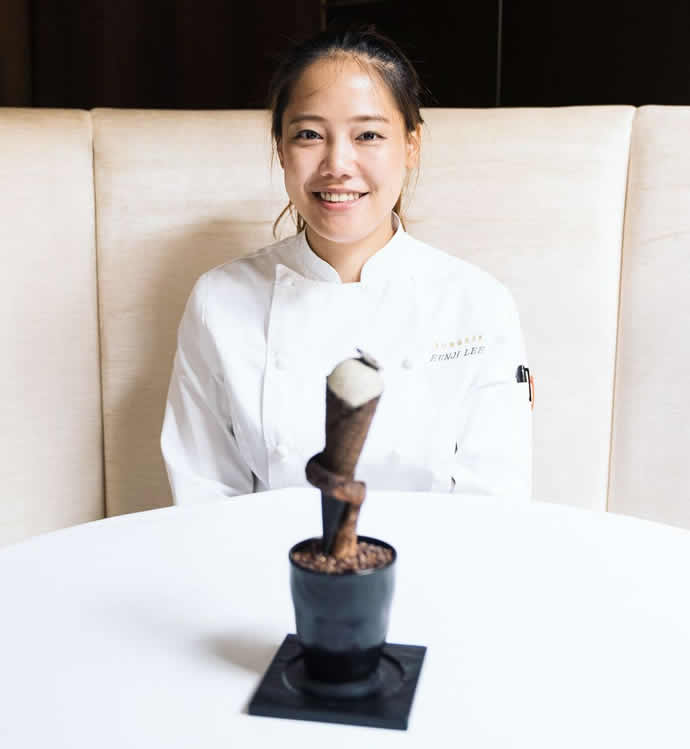 pastry chef Eunji Lee  at Joali Maldives