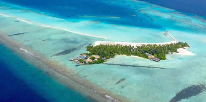 Rihiveli Maldives Resort aerial