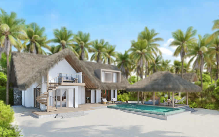 Six Senses Kanuhura: luxury beach house with private pool