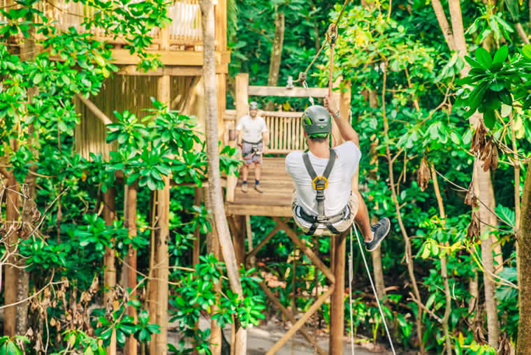 The world’s first fine dining zipline experience