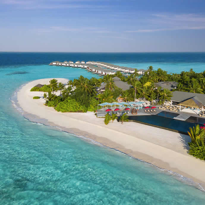 NH Collection Maldives Havodda Resort aerial
