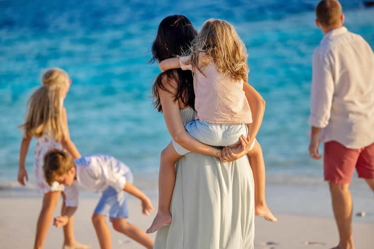 family luxury beach holiday in maldives