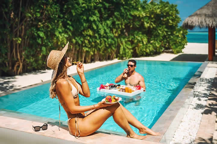 Floating Breakfast in Your Private Pool