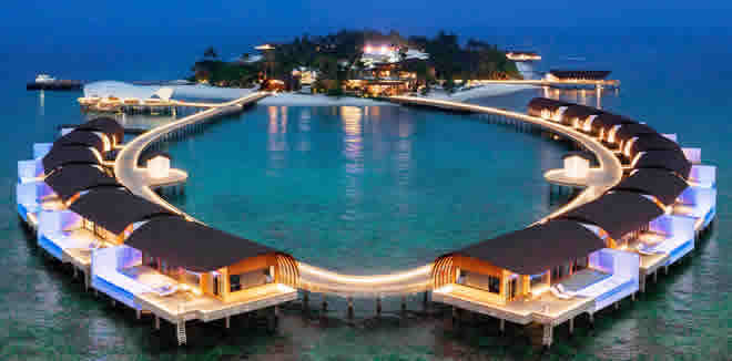 The Westin Maldives Miriandhoo Resort aerial