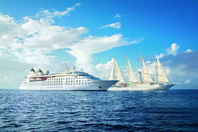 Star Breeze, which debuted in June, is identical to Star Legend. (Photo by Windstar Cruises)