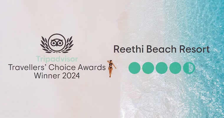 Reethi Beach Resort Wins Travelers' Choice Award 2024