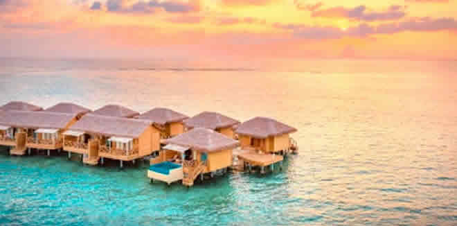 You & Me Maldives romantic sunset 